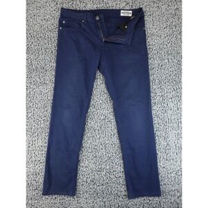 Buffalo David Bitton Archer Slim Stretch Pants Mens 34x32 Navy Blue Chinos